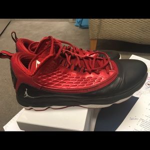 Men’s Jordans - red and black size 12